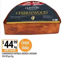 Supabarn Charnwood paprika smoked cheddar offer