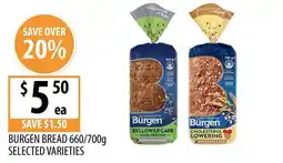 Supabarn Burgen bread offer