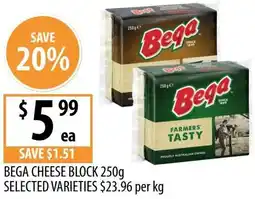 Supabarn Bega cheese block offer