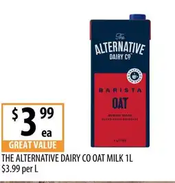 Supabarn The alternative dairy co oat milk offer
