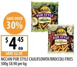 Supabarn Mccain pub style cauliflower/broccoli fries offer