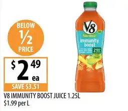 Supabarn V8 immunity boost juice offer