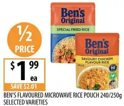 Supabarn Ben's flavoured microwave rice pouch offer