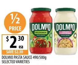 Supabarn Dolmio pasta sauce offer