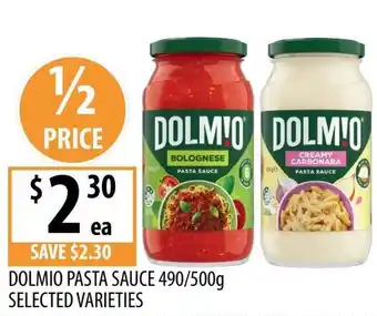 Supabarn Dolmio pasta sauce offer