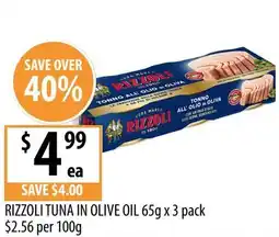 Supabarn Rizzoli tuna in olive oil offer