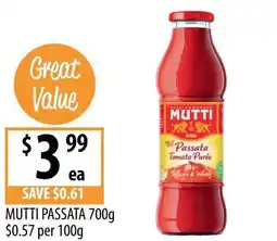 Supabarn Mutti passata offer