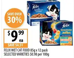 Supabarn Felix wet cat food offer