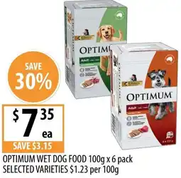 Supabarn Optimum wet dog food offer