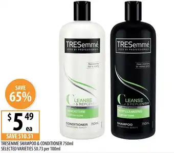 Supabarn Tresemme shampoo & conditioner offer
