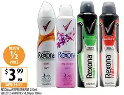 Supabarn Rexona antiperspirant offer