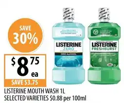 Supabarn Listerine mouth wash offer