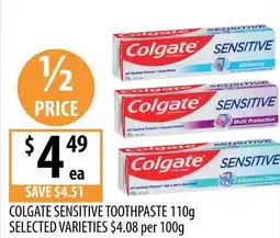 Supabarn Colgate sensitive toothpaste offer