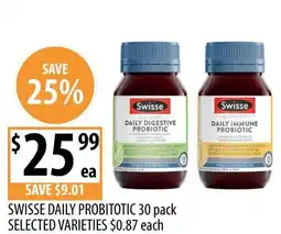 Supabarn Swisse daily probitotic offer