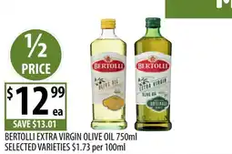 Supabarn Bertolli extra virgin olive oil offer