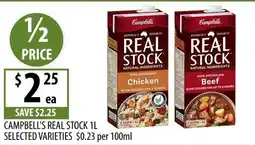 Supabarn Campbell's real stock offer