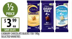 Supabarn Cadbury chocolate blocks offer