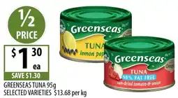 Supabarn Greenscas tuna offer