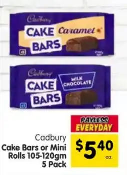 Spar Cadbury Cake Bars or Mini Rolls offer