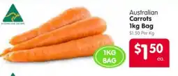 Spar Australian Carrots Bag offer