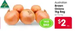 Spar Australian Brown Onions Bag offer