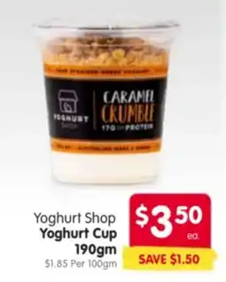 Spar Yoghurt Shop Yoghurt Cup offer
