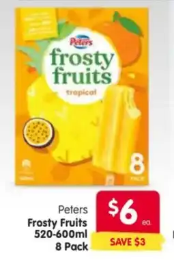 Spar Peters Frosty Fruits offer