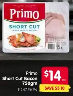 Spar Primo Short Cut Bacon offer