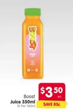 Spar Boost Juice offer