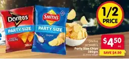 Spar Doritos or Smith's Party Size Chips offer