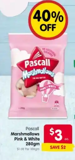 Spar Pascall Marshmallows Pink & White offer