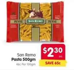 Spar San Remo Pasta offer
