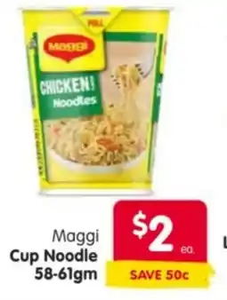Spar Maggi Cup Noodle offer