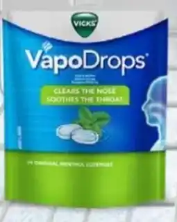 Spar Vicks VapoDrops Lozenges offer