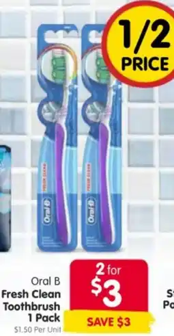 Oral B Fresh Clean Toothbrush