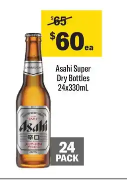 Liquorland Asahi Super Dry Bottles offer