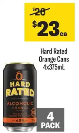 Hard Rated Orange Cans