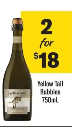 Liquorland Yellow Tail Bubbles offer