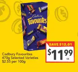 Supa Valu Cadbury Favourites offer