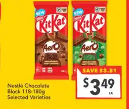 Supa Valu Nestlé Chocolate Block offer