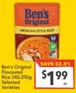 Supa Valu Ben's Original Flavoured Rice offer