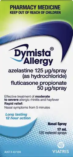 Pharmacy Best Buys Dymista Allergy Nasal Spray offer