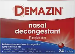 Pharmacy Best Buys Demazin Nasal Decongestant offer