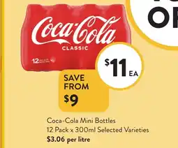 Foodworks Coca-Cola Mini Bottles offer