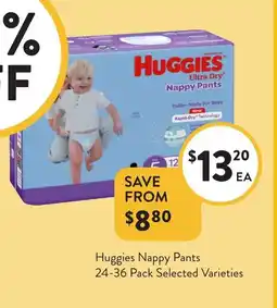 Foodworks Huggies Nappy Pants offer