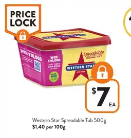 Foodworks Western Star Spreadable Tub offer