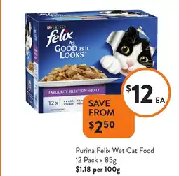 Foodworks Purina Felix Wet Cat Food offer