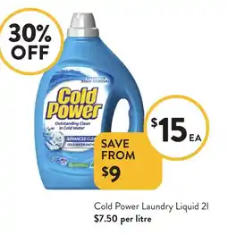 Foodworks Cold Power Laundry Liquid offer