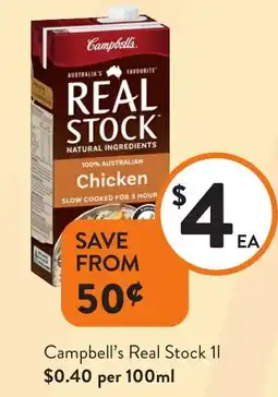 Foodworks Campbell's Real Stock offer