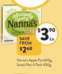 Foodworks Nanna's Apple Pie offer